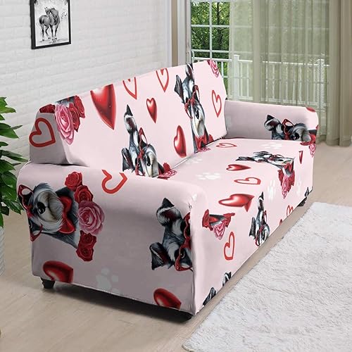 Miniatura 9 de Juego de fundas elásticas para sofá de 1 pieza con diseño de galaxia estrellada morada, 2 fundas de cojín, protector de muebles para sofá biplaza