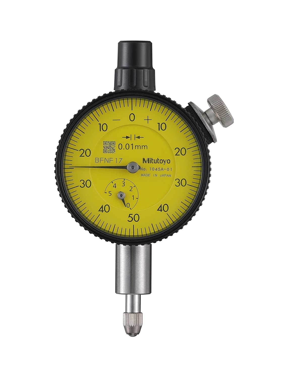 Mitutoyo 1045A-01 Dial Indicator DG 0.01 Grad, 0-5mm Range
