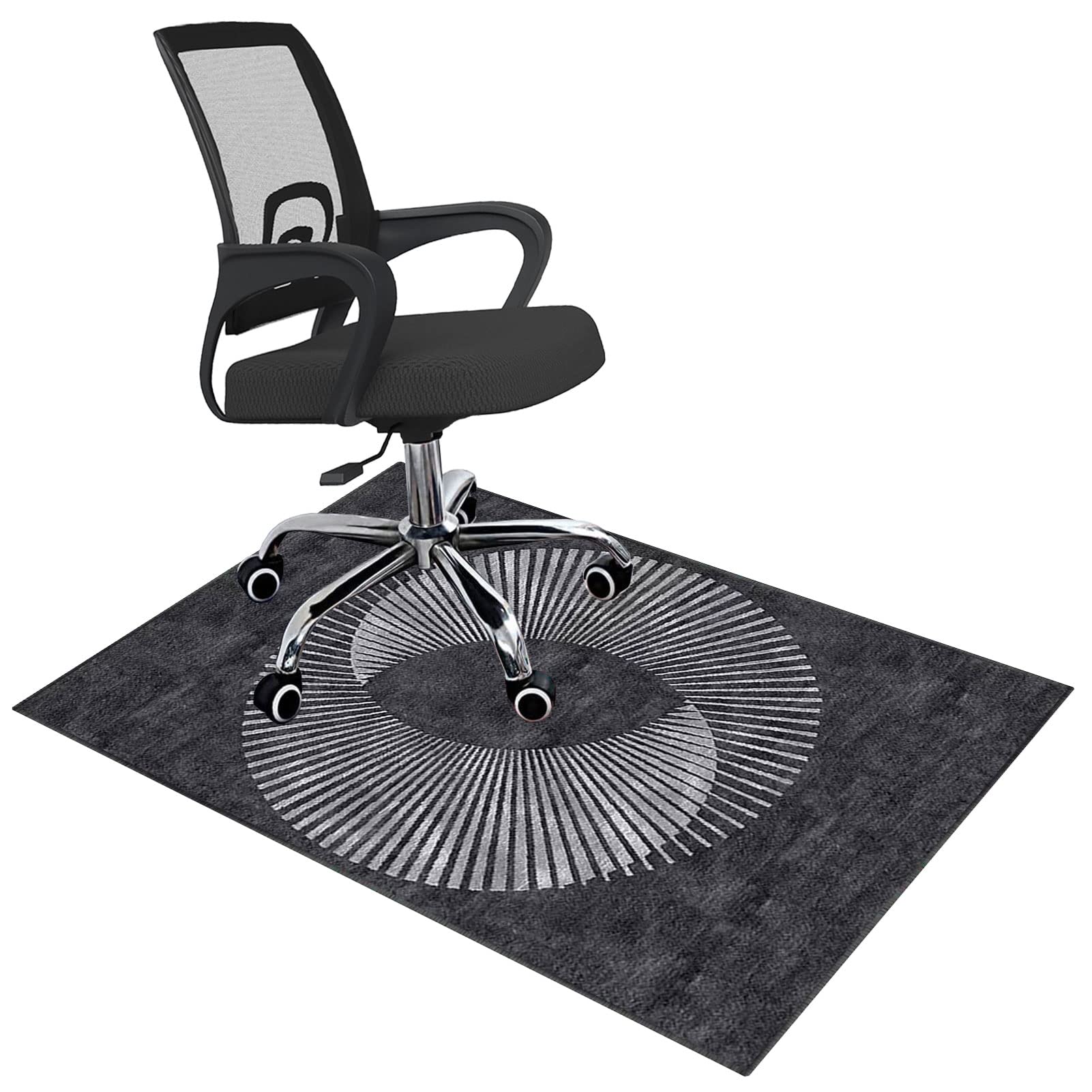 EYZO 140 × 160 cm Office Chair Mat Gaming Chair Mat | Desk Chair Mat Rectangular Carpet Protector | Computer Chair Mat Plastic Office Mat For Anti Slip For Home Office Gaming Room Rolling Chairs