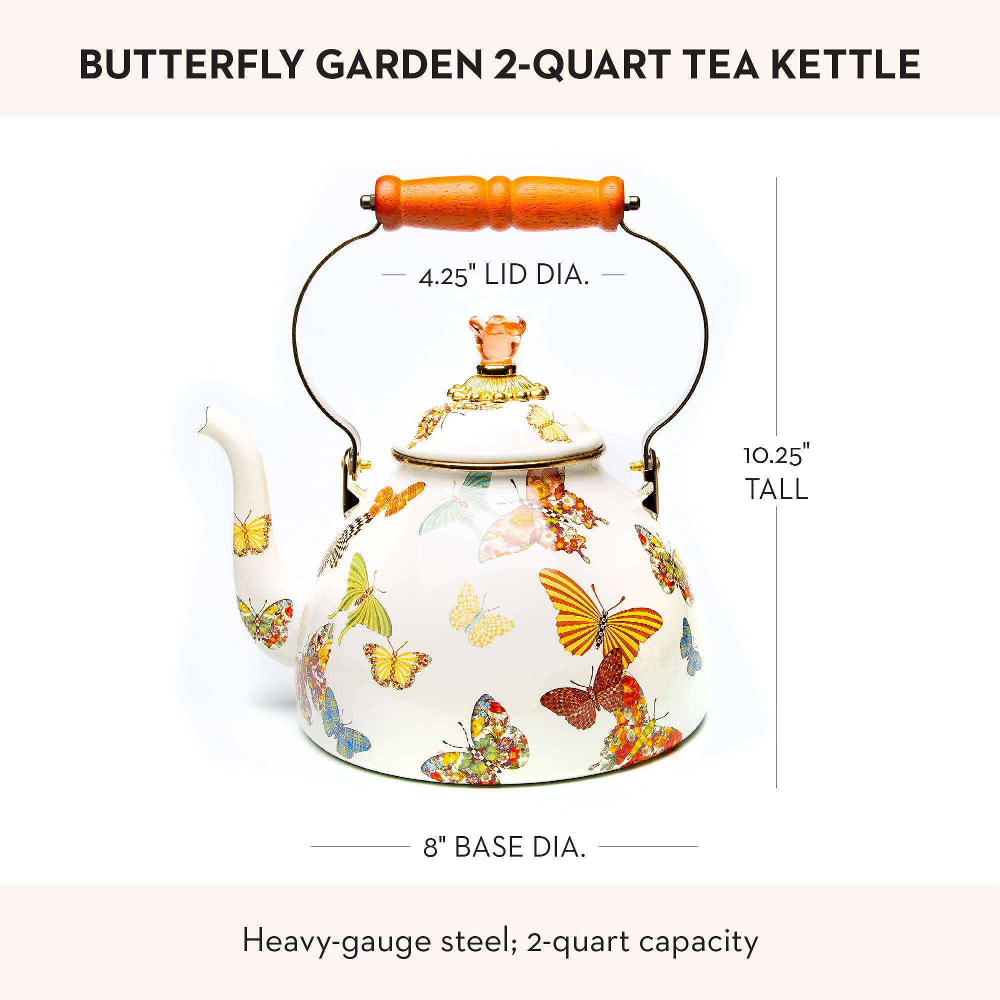 Amazon | MACKENZIE-CHILDS エナメルティーケトル かわいいキッチン