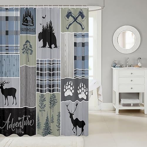 Miniatura 9 de Erosebridal Cortina de ducha para niños, cortina de baño bohemia hippie para niñas, accesorios de baño psicodélicos de acuarela, juego de cortinas
