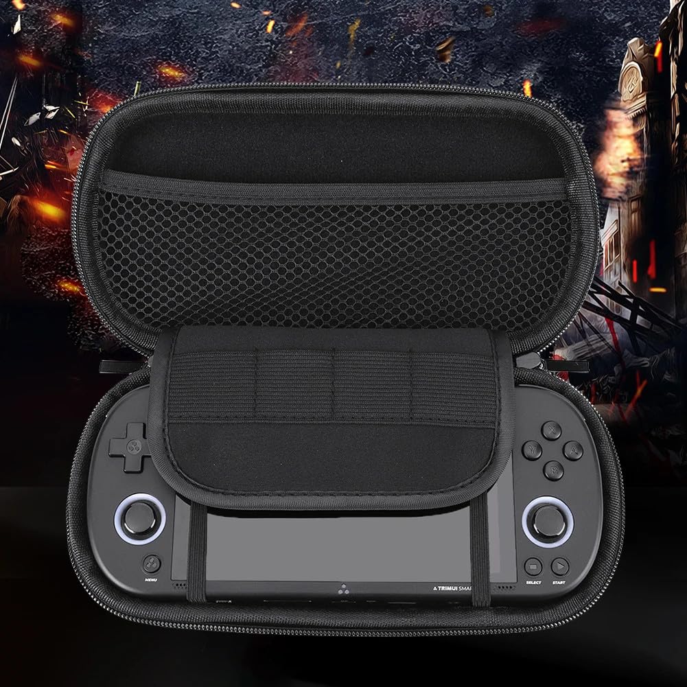 Étui De Rangement Rigide EVA Pour Trimui Smart Pro – Sacoche De Transport Avec Filet Interne – Noir