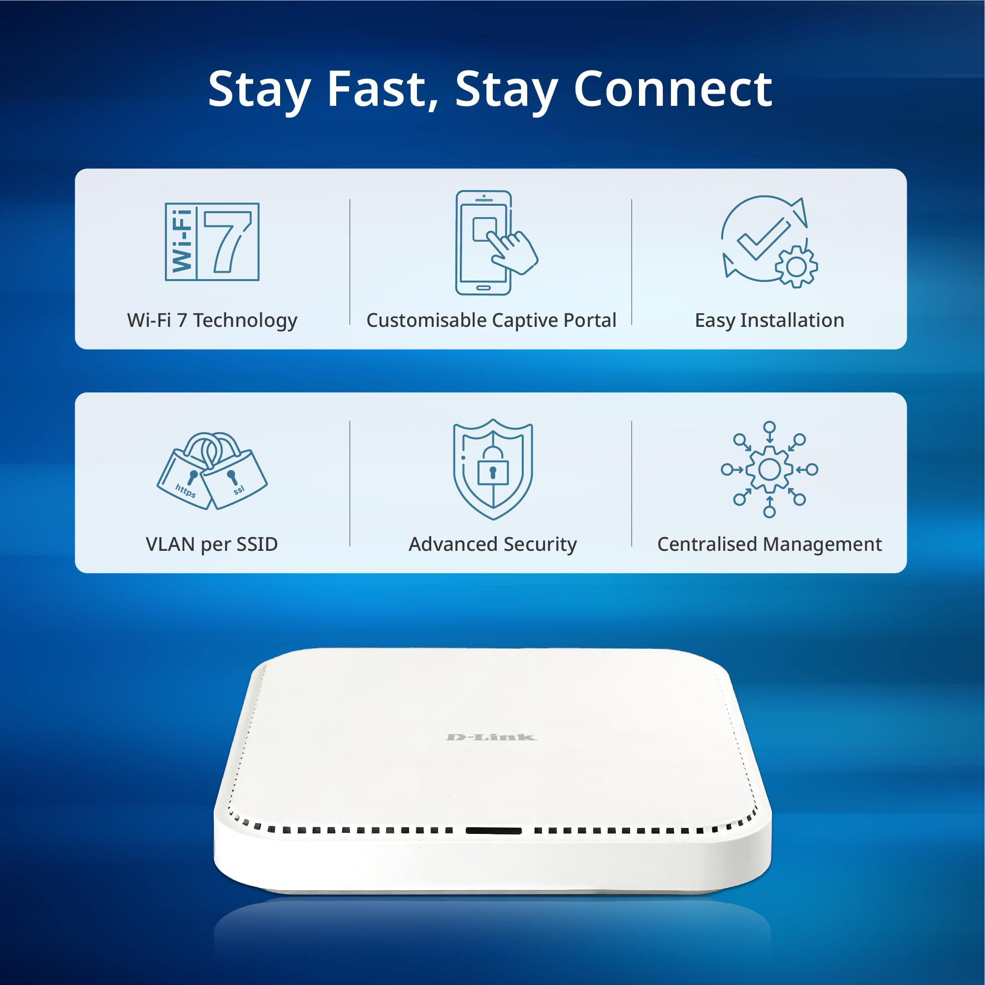 D-Link DAP-E3620 BE3600 Wi-Fi 7 Punkt dostępowy do montażu sufitowego