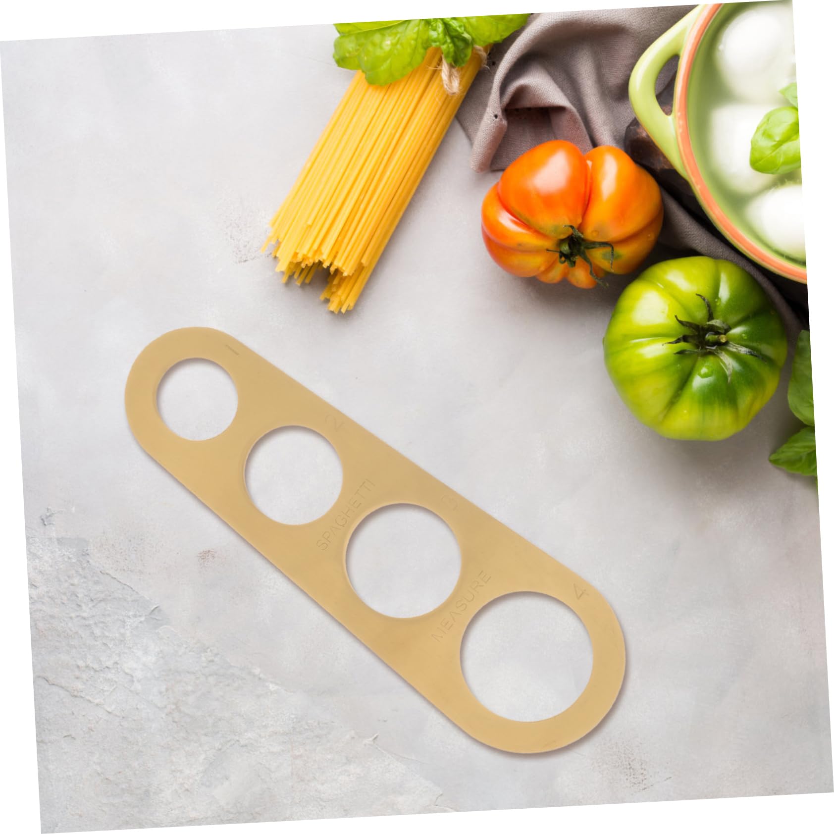 Misuratore Per Spaghetti In Acciaio Inossidabile | 4 Fori Per Porzioni | Gadget Da Cucina Pratico - Foto 3