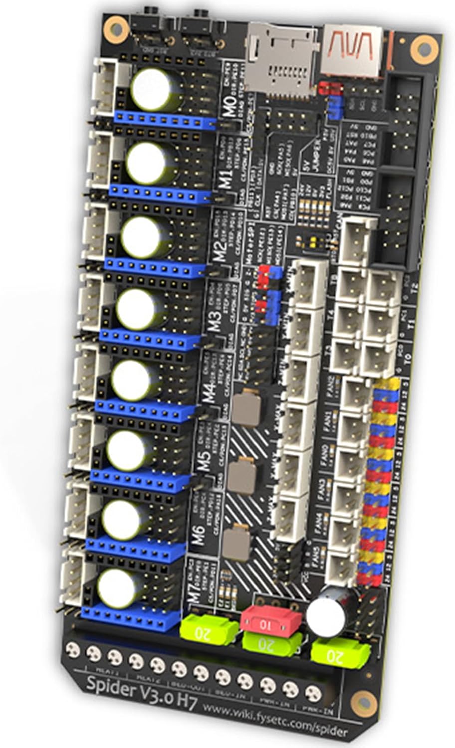 H7 32 ビット マザーボード 24 v/48 v オプションの電源ボード TMC2209 ドライバー 3D 印刷用 DotSta