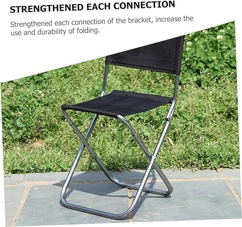 Miniatura 4 de Kisangel Taburete plegable Silla de aleación de aluminio al aire libre Taburete portátil para acampar