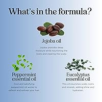 Vista 5 de Sulfate Free Hard Water Shampoo - Deep Clarifying Shampoo for Build Up of Product and Minerals with Five Cleansing Mint Essential Oils for