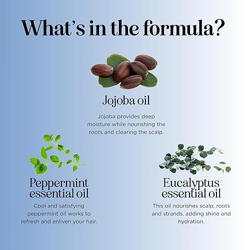 Miniatura 5 de Champú de agua dura sin sulfato, champú aclarante profundo para acumulación de productos y minerales con cinco aceites esenciales de menta