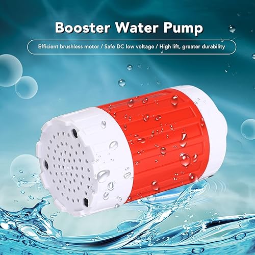 Miniatura 6 de AD04S - Bomba de agua circulante, bomba de presión de agua, 10 W, 700 LPH, motor sin escobillas DC12V ultra silencioso con carcasa de plástico ABS,