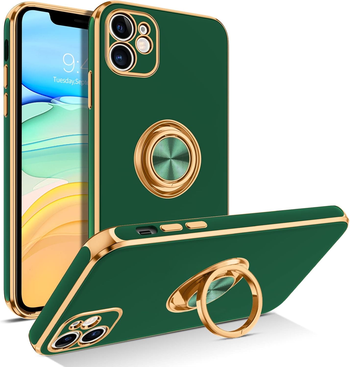 BENTOBEN for iPhone 11 Case with 360° Ring Holder