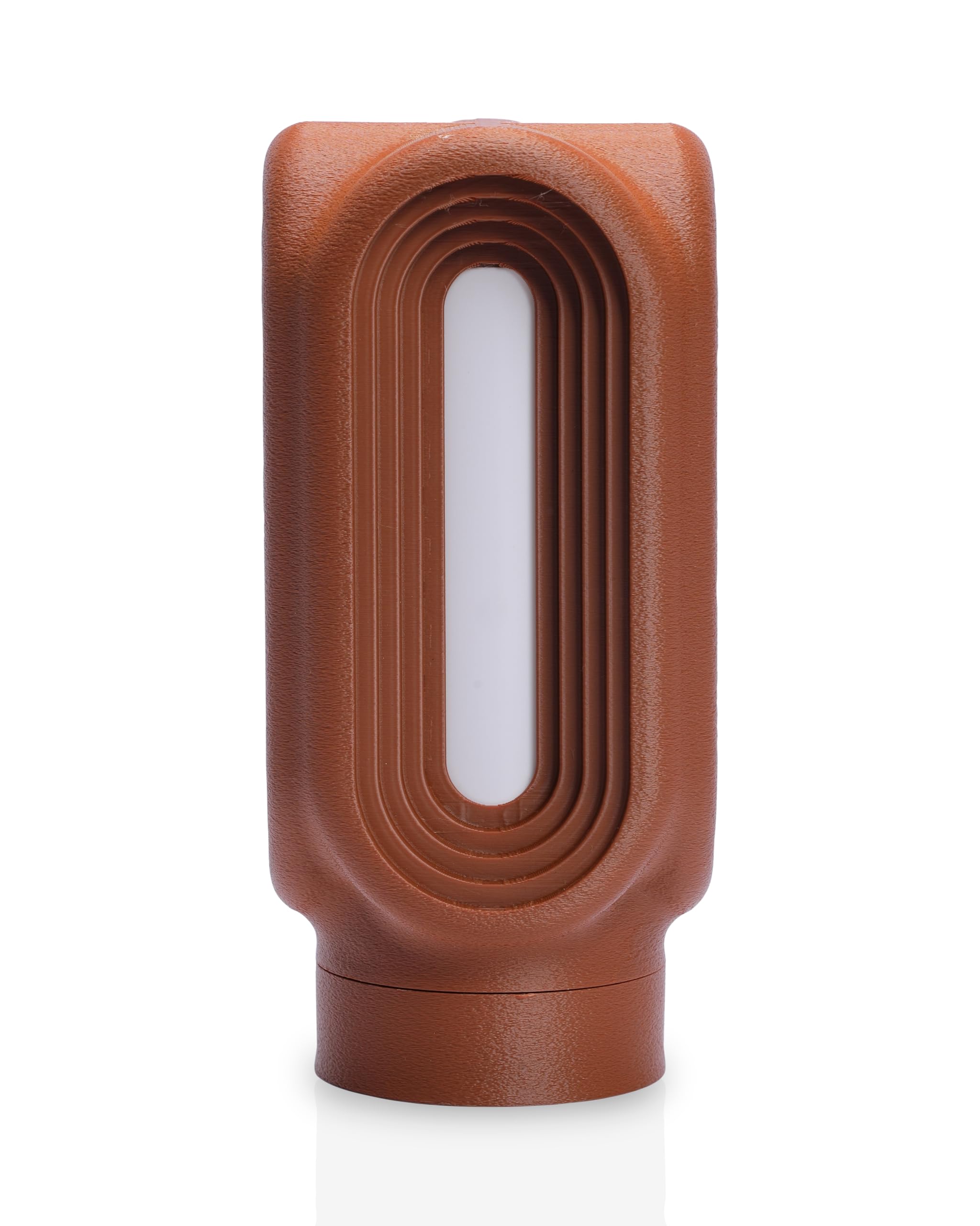 Arc Core Table Lamp – Modern 3D Printed Architectural Bedside Lamp with Layered Geometric Arch Design, Warm Ambient Lighting for Bedroom, Living Room, Office Desk & Contemporary Home Decor (Brown)-picture-21