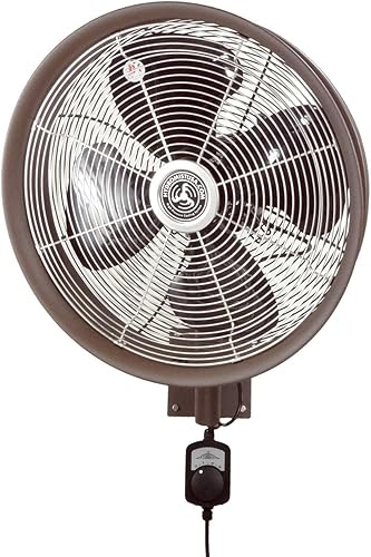 HydroMist F10-14-006 - Ventilador oscilante de pared (24 pulgadas), F10-14-021