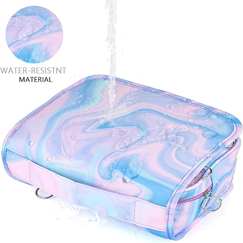 Miniatura 49 de Neceser colgante para niñas, neceser de viaje para niñas pequeñas, neceser de maquillaje cosmético impermeable, bolsa de lavado para niños pequeños