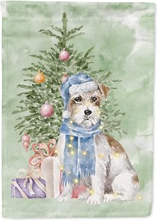 Caroline's Treasures CK8227GF Jack Russell Terrier Wire and Tree Garden Flag Mailbox Flag Decorative Yard Flag Banner Outside Patio Artwork Yard Flower Beds, Garden Size, Multicolo
