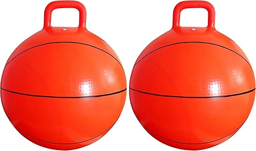 Miniatura 12 de AppleRound Pelota espacial con bomba en estilo de fútbol, 18 pulgadas de diámetro para edades de 3 a 7 años, gorila canguro, Hoppity Hippity Azul