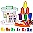 Bmag Counting Bears with Matching Sorting Cups,Number Color Recognition STEM Educational Toy for Toddler, Pre-School Learning Toy with 90 Bears,2 Tweezers,11 Activity Cards,1 Storage Box