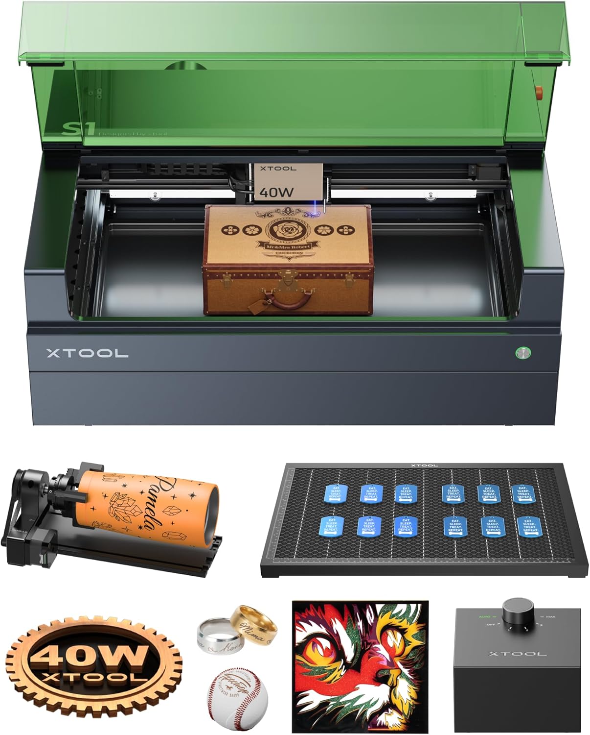 xTool S1 Enclosed Class 1 Laser Cutter and Engraver Machine