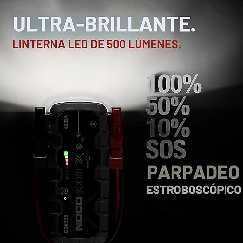 Vista 6 de NOCO Boost X GBX155: Arrancador de 4250A UltraSafe – Paquete de refuerzo de batería de litio de 12V, caja de arranque portátil, batería externa