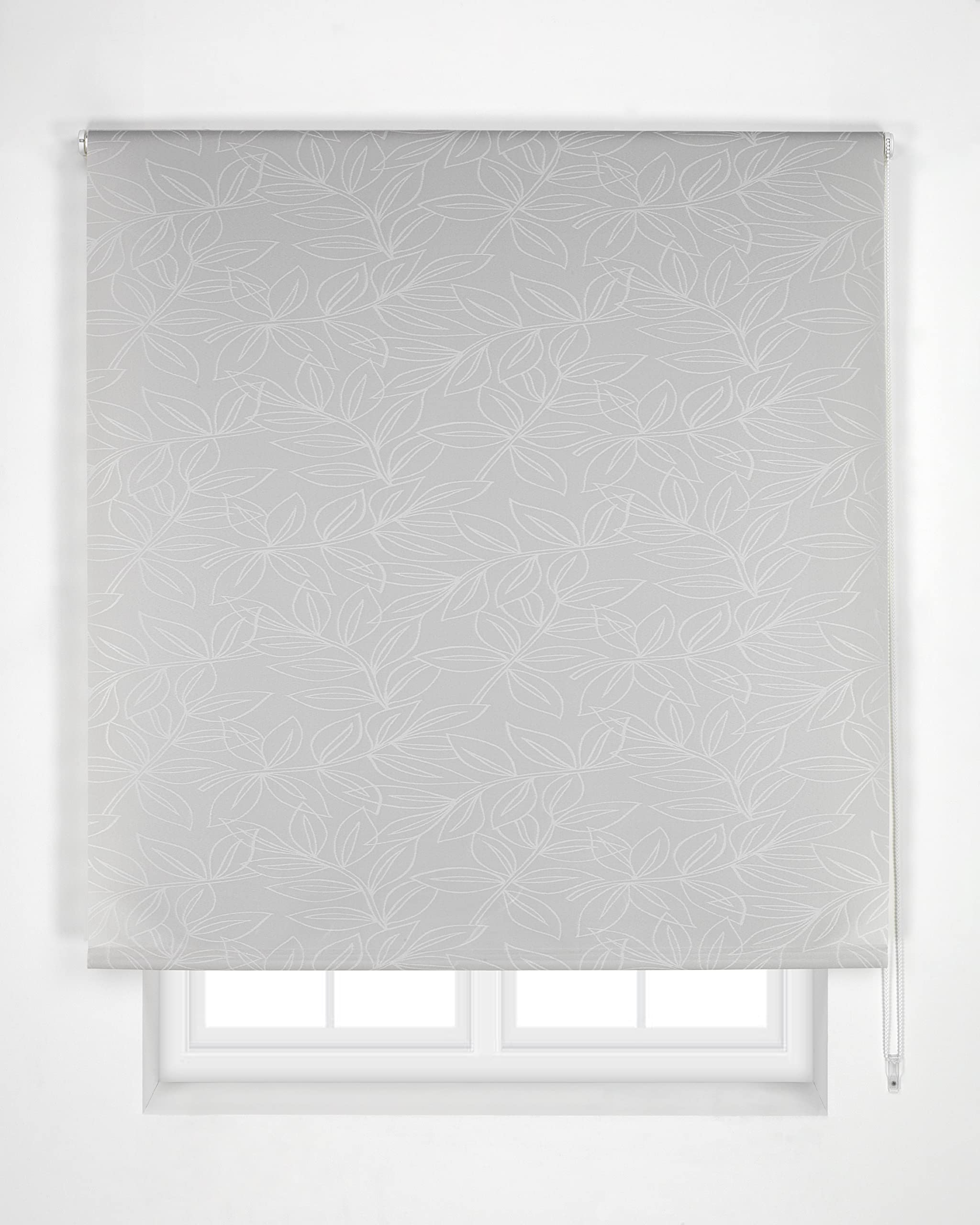 Estoralis Selene | Estor Enrollable Diseño Moderno | Translúcido Jacquard | Color Gris | 80 x 255 cm (Ancho/Alto) Tamaño Tela 77 x 250 cm | Estores para Ventanas y Puertas