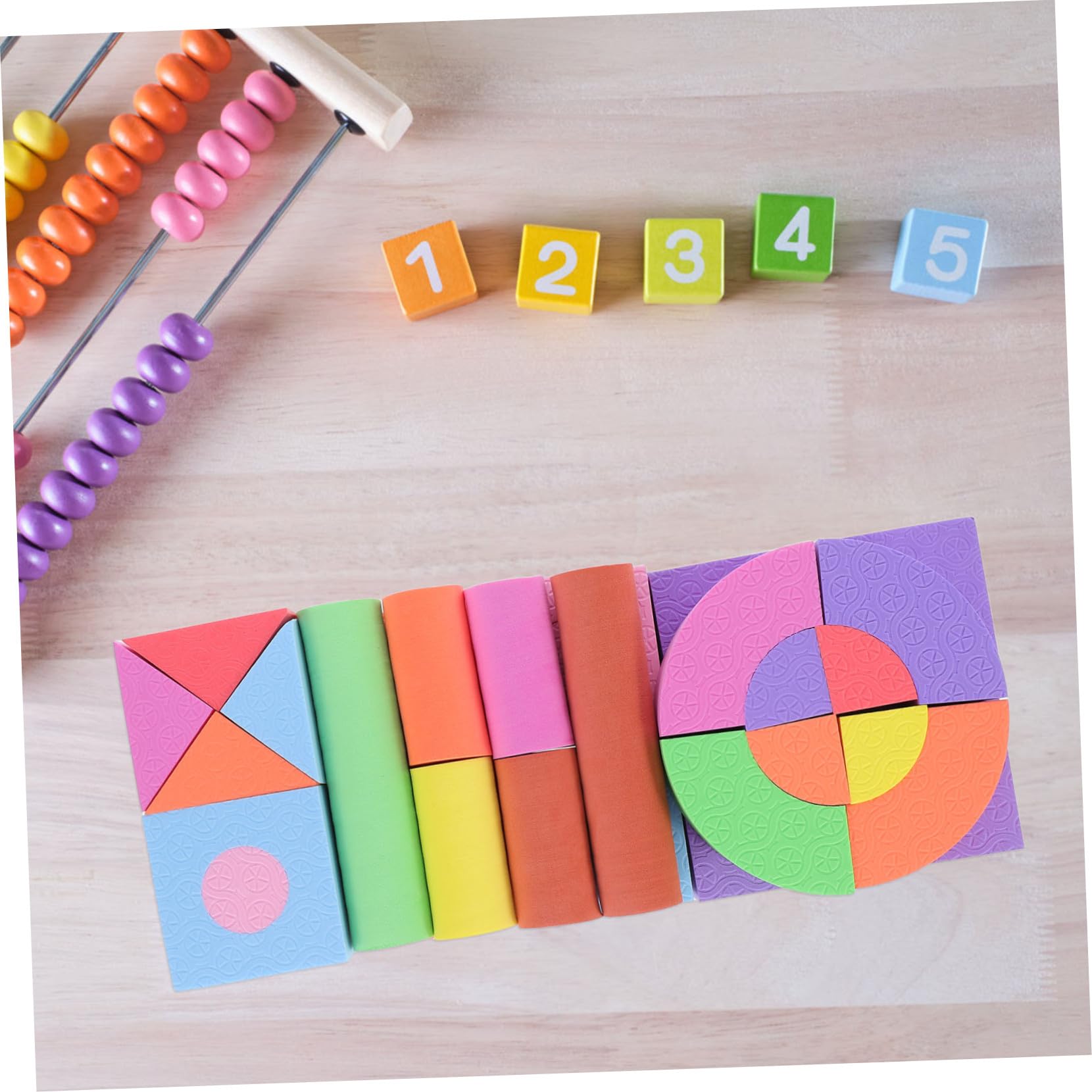 Gatuida Blocs Eva en Mousse Souple 100pcs pour Garçon et Filles, Jouet D'éveil Montessori, Couleurs Vives et Formes Variées, Sûr et Éducatif pour Bébé et Garçon et Filles