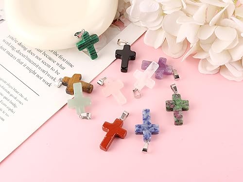 Miniatura 9 de Zenkeeper Pulseras de piedras semipreciosas para hombres, pulsera de cristal curativo de 0.315 in, pulsera elástica de cuentas, pulseras de piedras