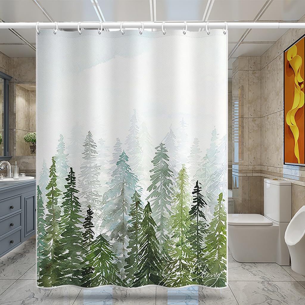 NZPOST Cortina De Ducha De Baño Cortina De Ducha Cortina De Puerta De Inodoro De Baño Cortina De Ducha Impermeable De Poliéster Cortina De Partición De Baño con Gancho para Hom