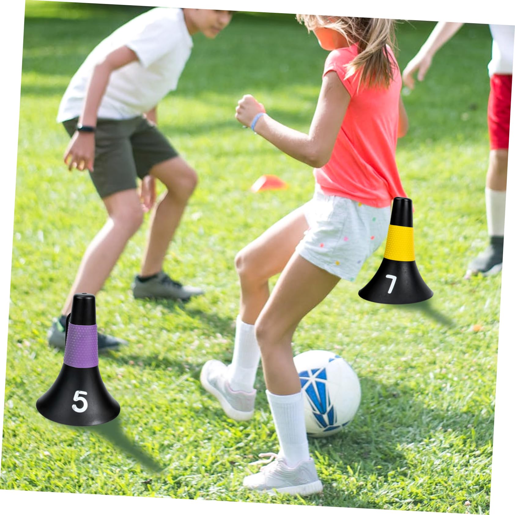 10 Uds Entrenamiento De Conos De Fútbol Fútbol Señal Cono Portátil Conos De Fútbol Entrenamiento De Fútbol Señal Barriles Equipo De Entrenamiento De Fútbol Formación De Conos De
