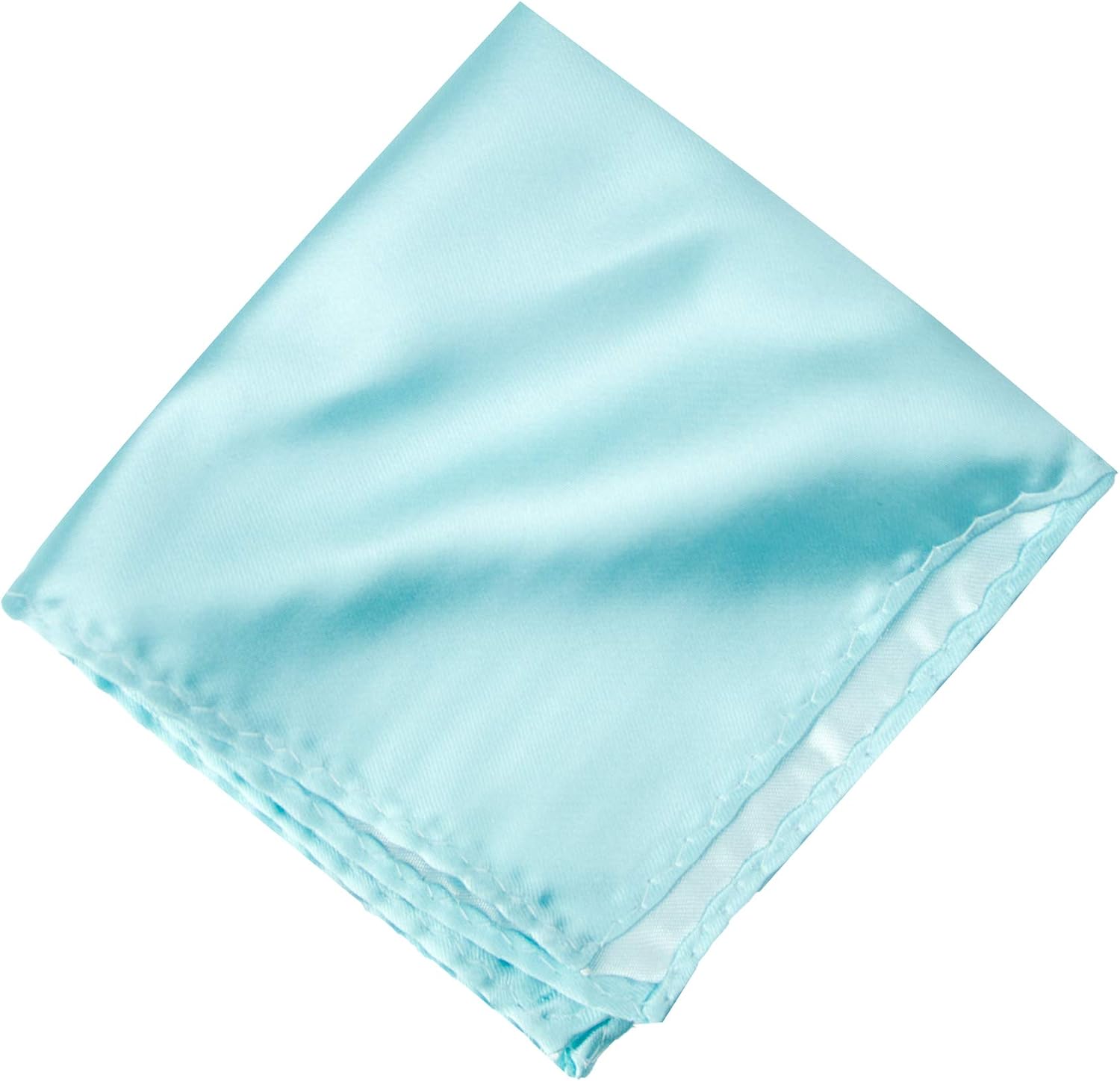 Spring Notion Men's Solid Color Satin Microfiber Pocket Square Handkerchief