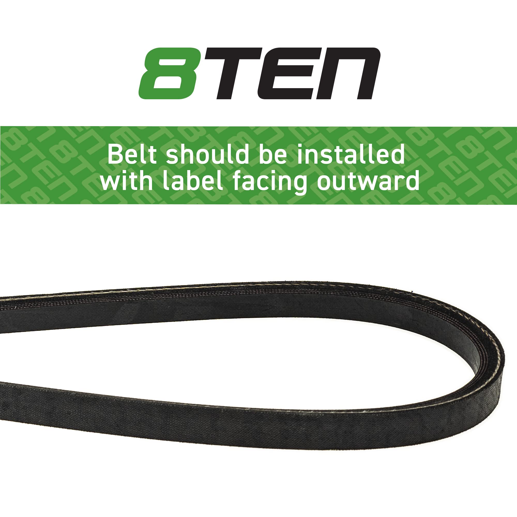 Amazon.com : 8TEN Raw Edge Drive Belt for Toro Cub Cadet MTD Rear