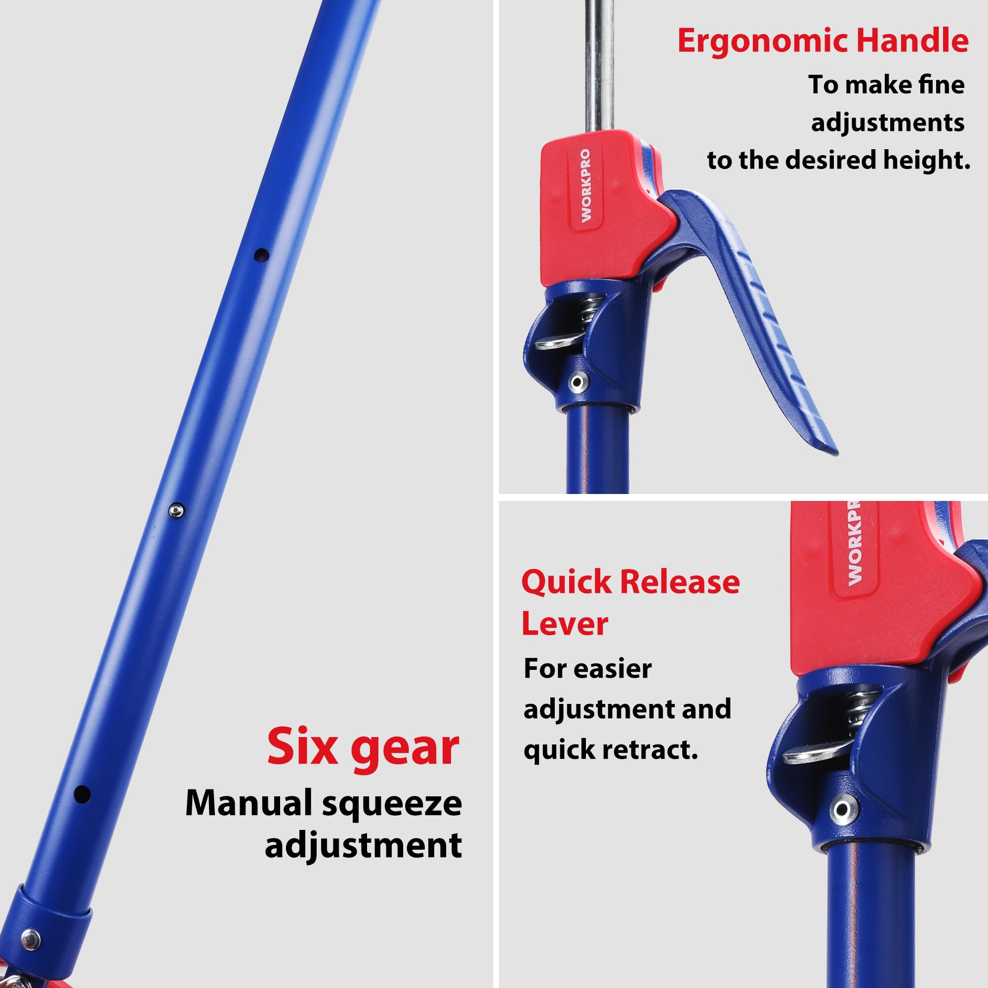 WORKPRO Cabinet Jacks, 54-114 in Adjustable Support Pole, 154 lbs, 2-Pack — Amazon image 7