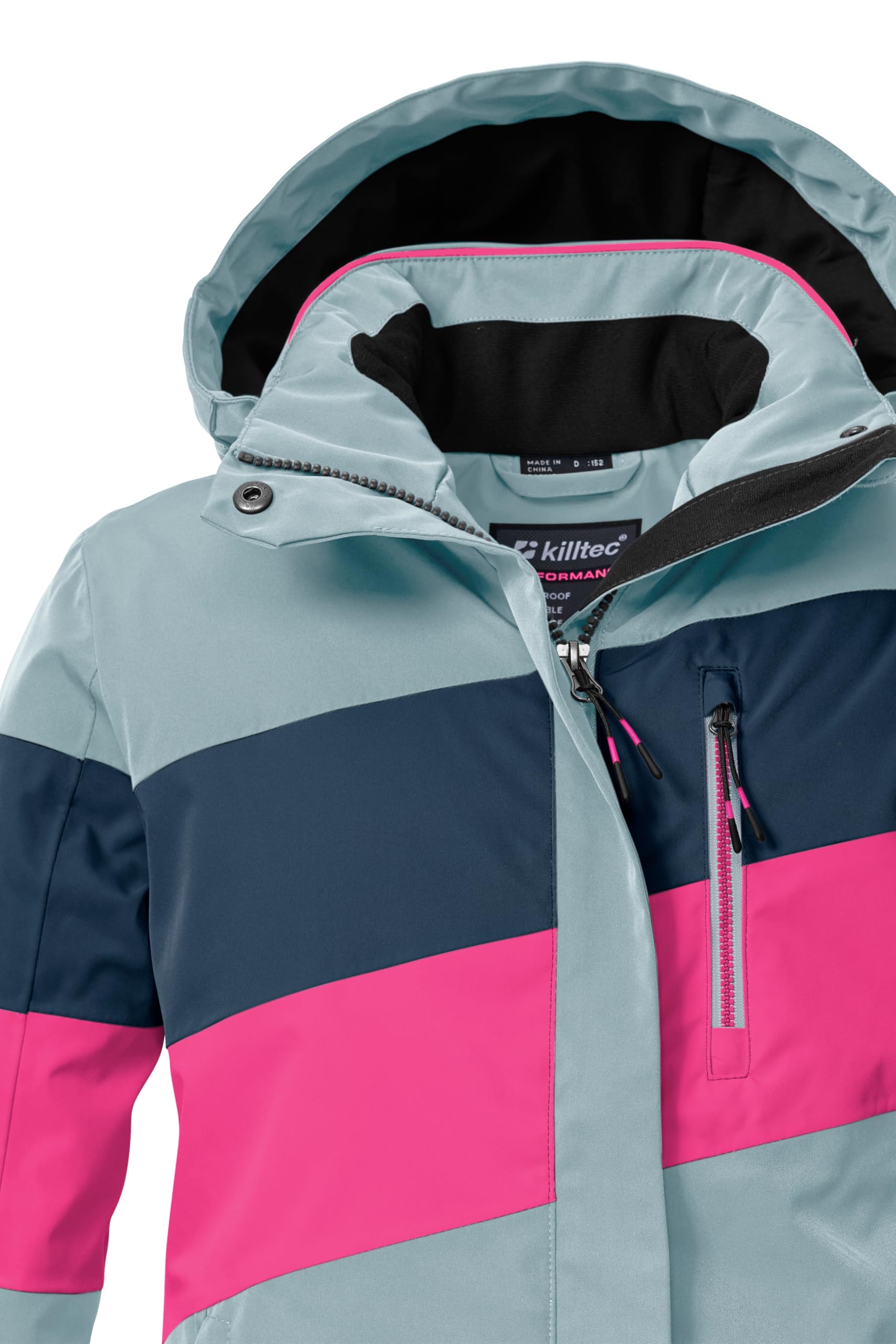 Killtec Ksw 197 Grls Ski Jckt Chaqueta de esquí/chaqueta funcional con capucha y protección contra la nieve Niñas