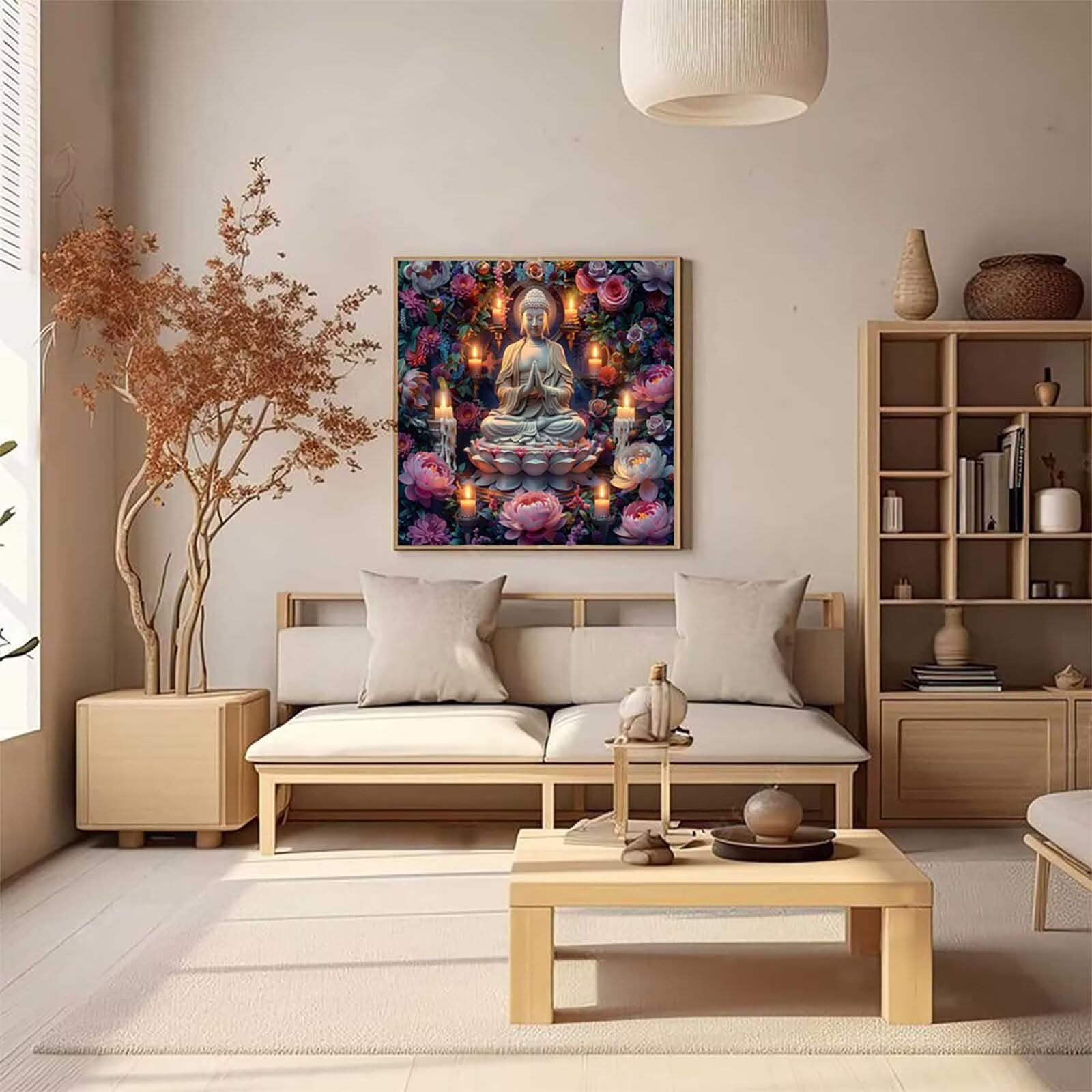 5D Diament Malarstwo Zen Numer Malarstwo Dla Dorosłych, Diamentowe Malarstwo Świeca dla Dorosłych, DIY Hobby Kreatywny zestaw dla dorosłych, Numer Malarstwo Rhinestone Zestaw Ścieg krzyżykowy