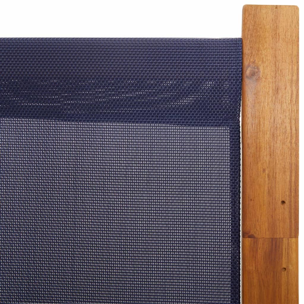 Przegroda działowa 4 panele 280x180 cm Ciemnoniebieska