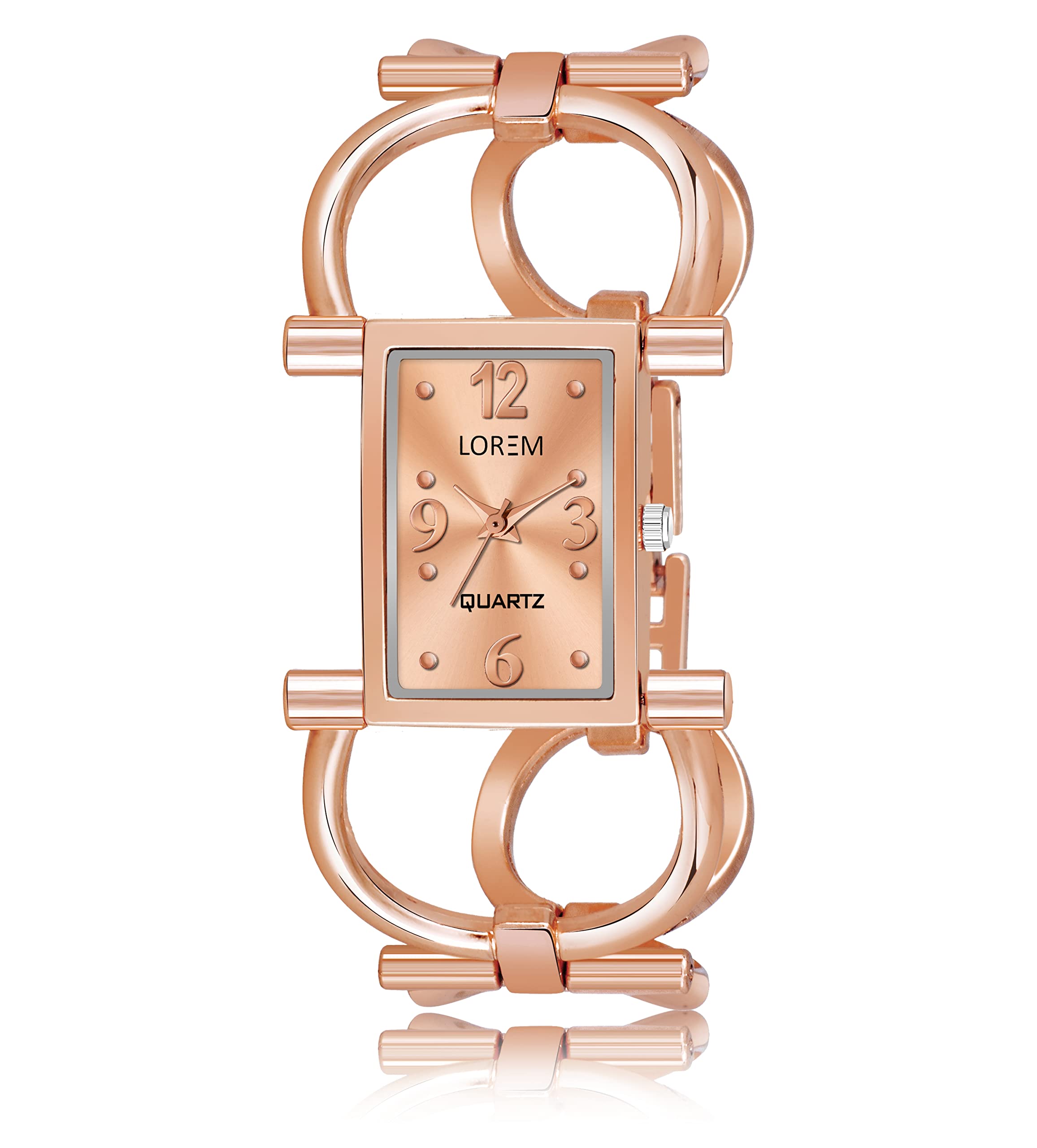 Delson Rose Gold Trending Square Braclet Analog Watch for Women LR293 (B0CBWWYBRH) Amazon Price History, Amazon Price Tracker