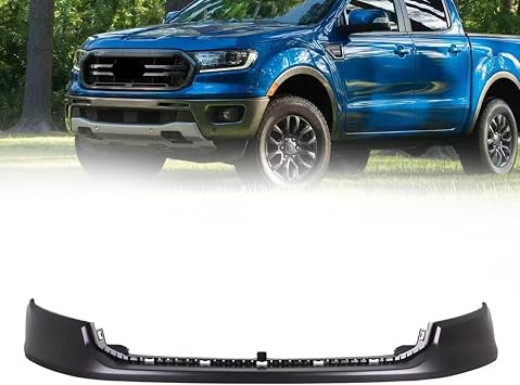 JX RACING Front Upper Bumper Cover Compatible with Ford Ranger 2019 2020 2021 2022 2023 Plastic Replacement for KB3Z17232AA FO1014144C FO1014144