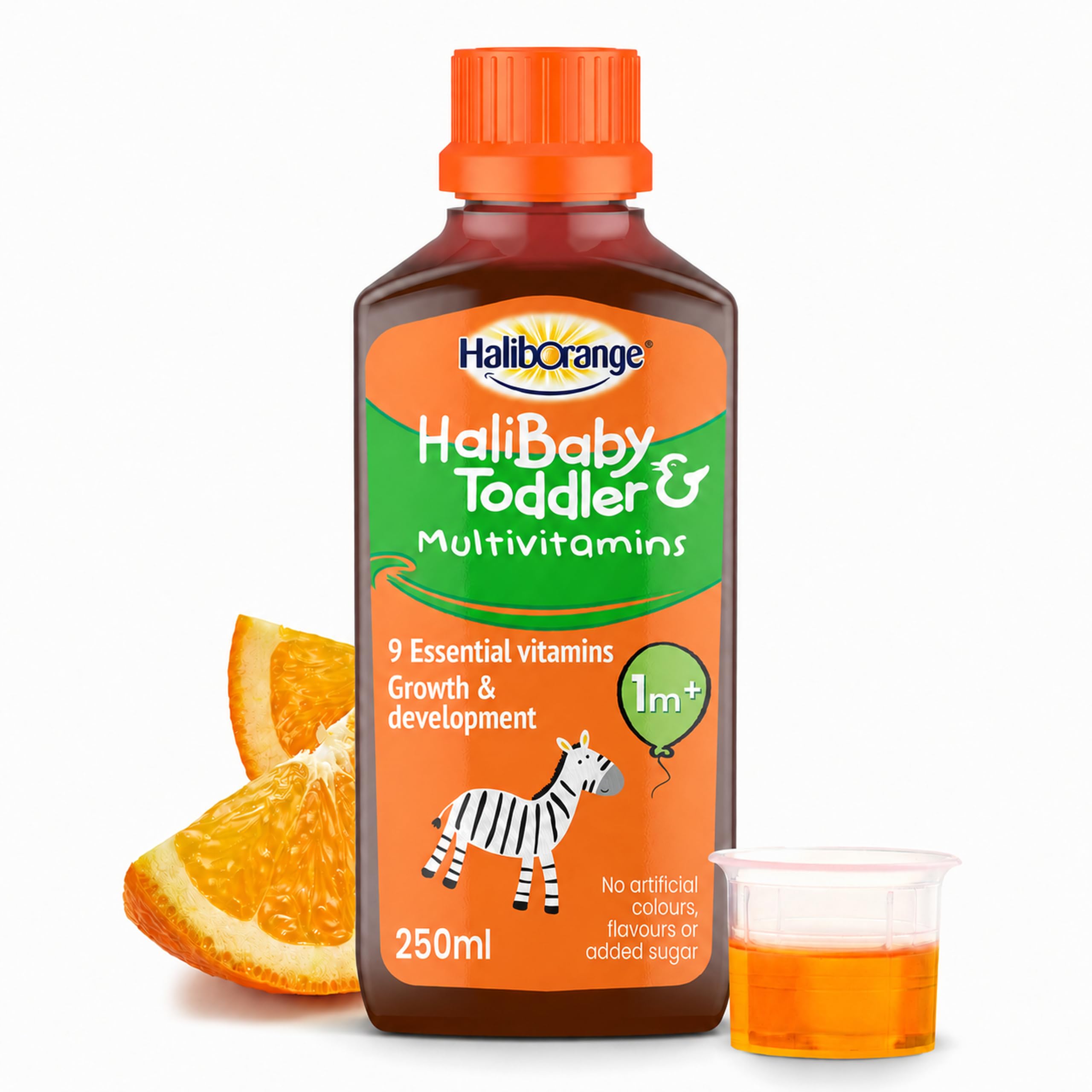 Haliborange Baby and Toddler Multivitamin Liquid 250ml Orange Flavour BB 02/2027