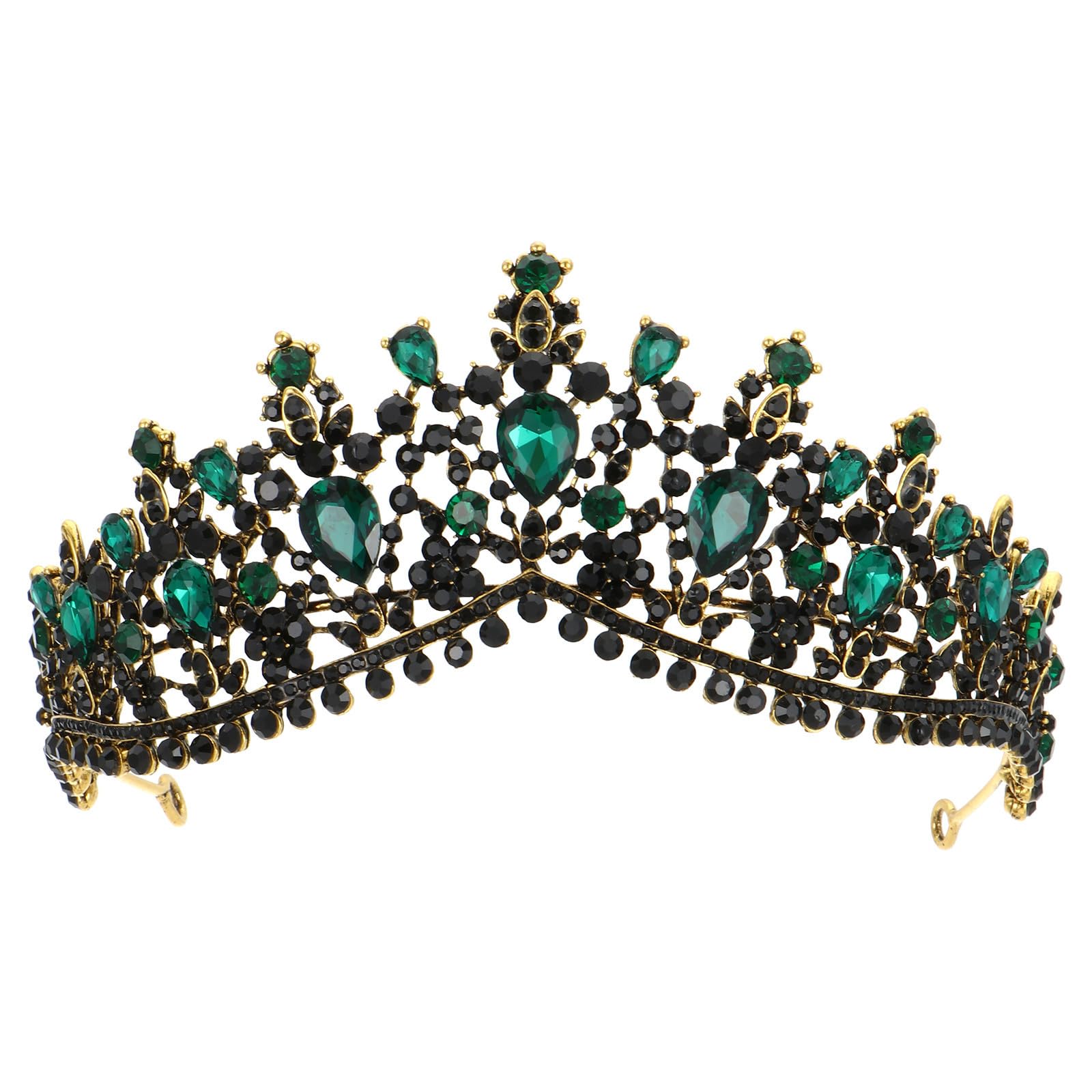 Tiara de boda vintage cómoda que no se cae para peinados de compromiso 8
