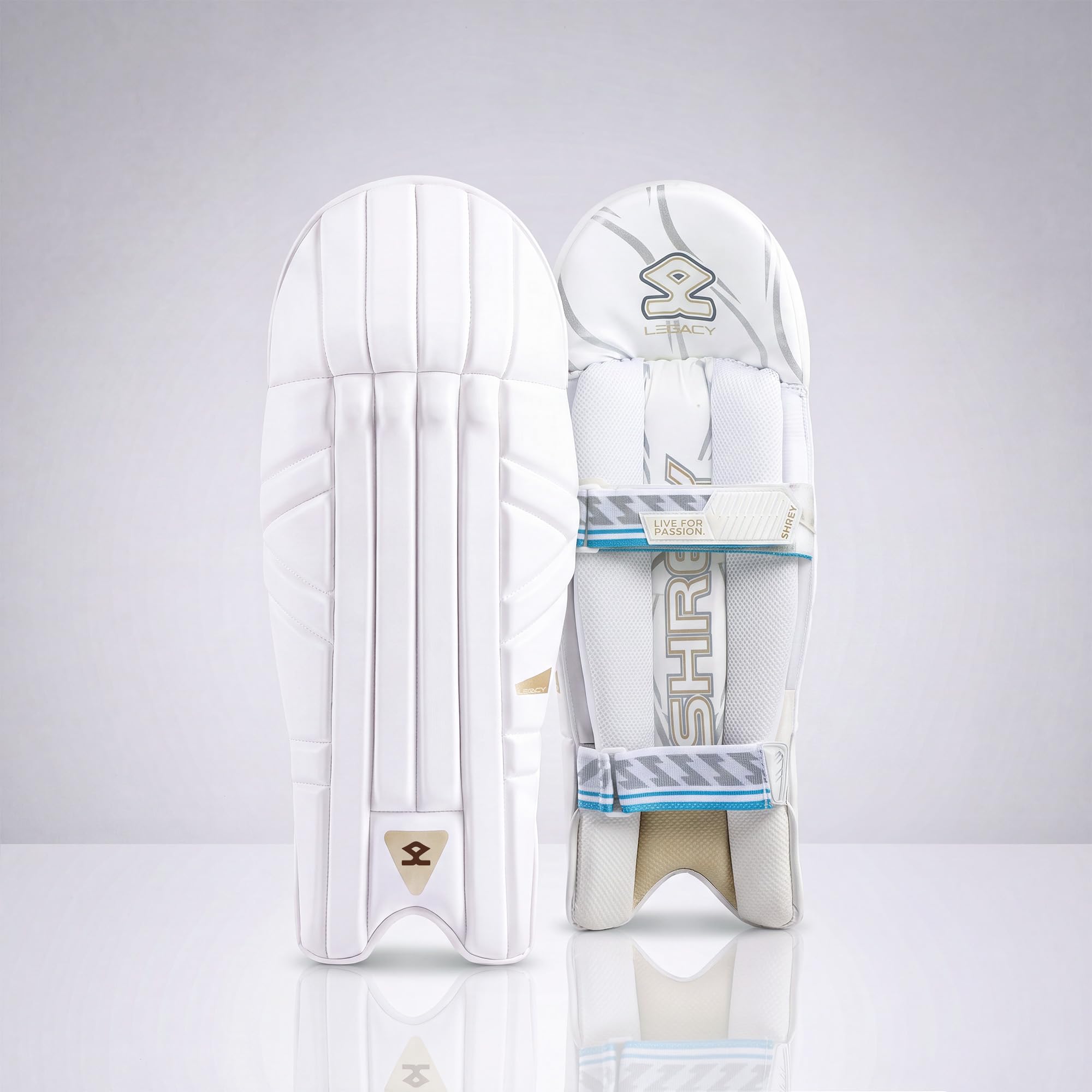 SHREY Legacy Cricket Wicketkeeping Leg Guards Lightweight Protection (Adult)-image-19