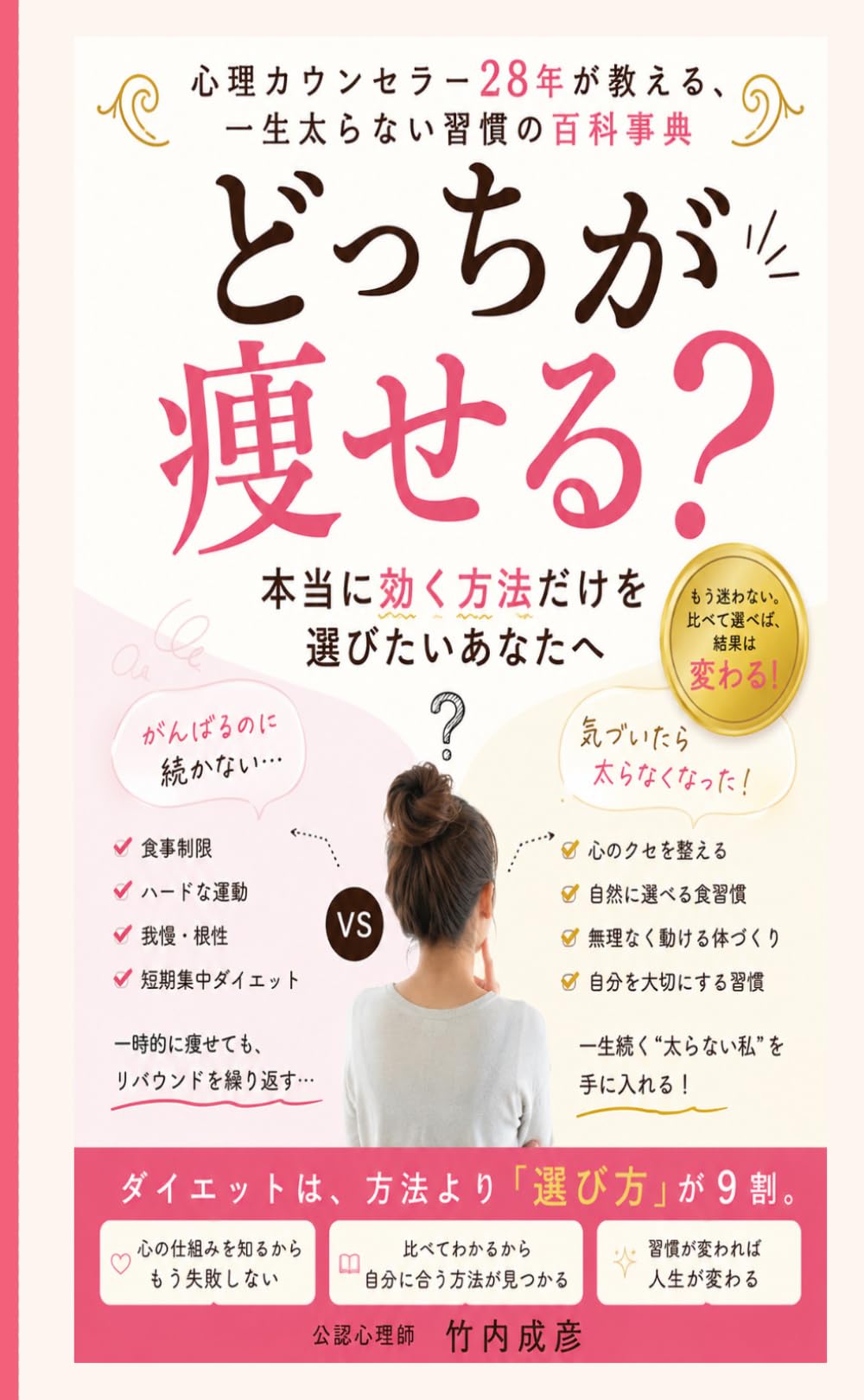 どっちが痩せる？ 本当に効く方法だけを選びたいあなたへ: 心理カウンセラー28年が教える、一生太らない習慣の百科事典