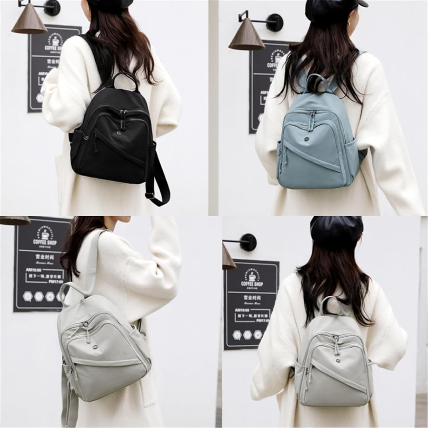 Backpack for Women Small, Mini Nylon Travel Backpack Purse, Shoulder Bag Cute Lightweight Daypack for Ladies (Lavender) - Image 2