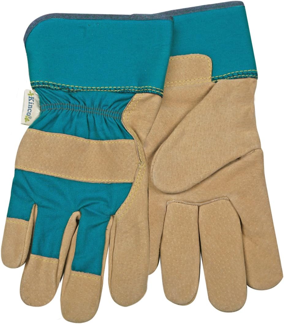 Kinco 035117514133 Women's Suede Pigskin Work Gloves, Large