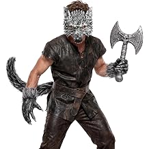 FunMular Wolf Costume with Weapon Werewolf Costume for Men Adult Halloween