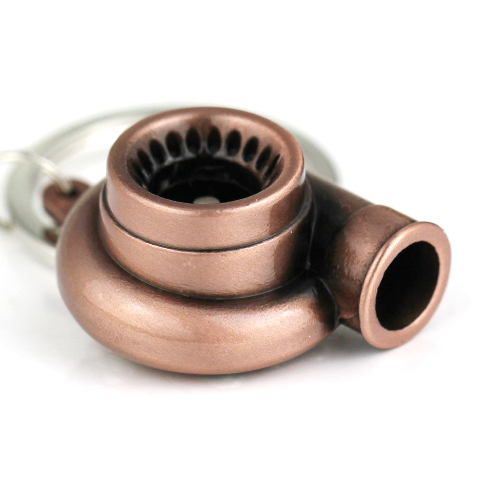 maycom® Creative Spinning New Turbo Turbocharger Keychain Key Chain Ring Keyring Keyfob (Copper Color)