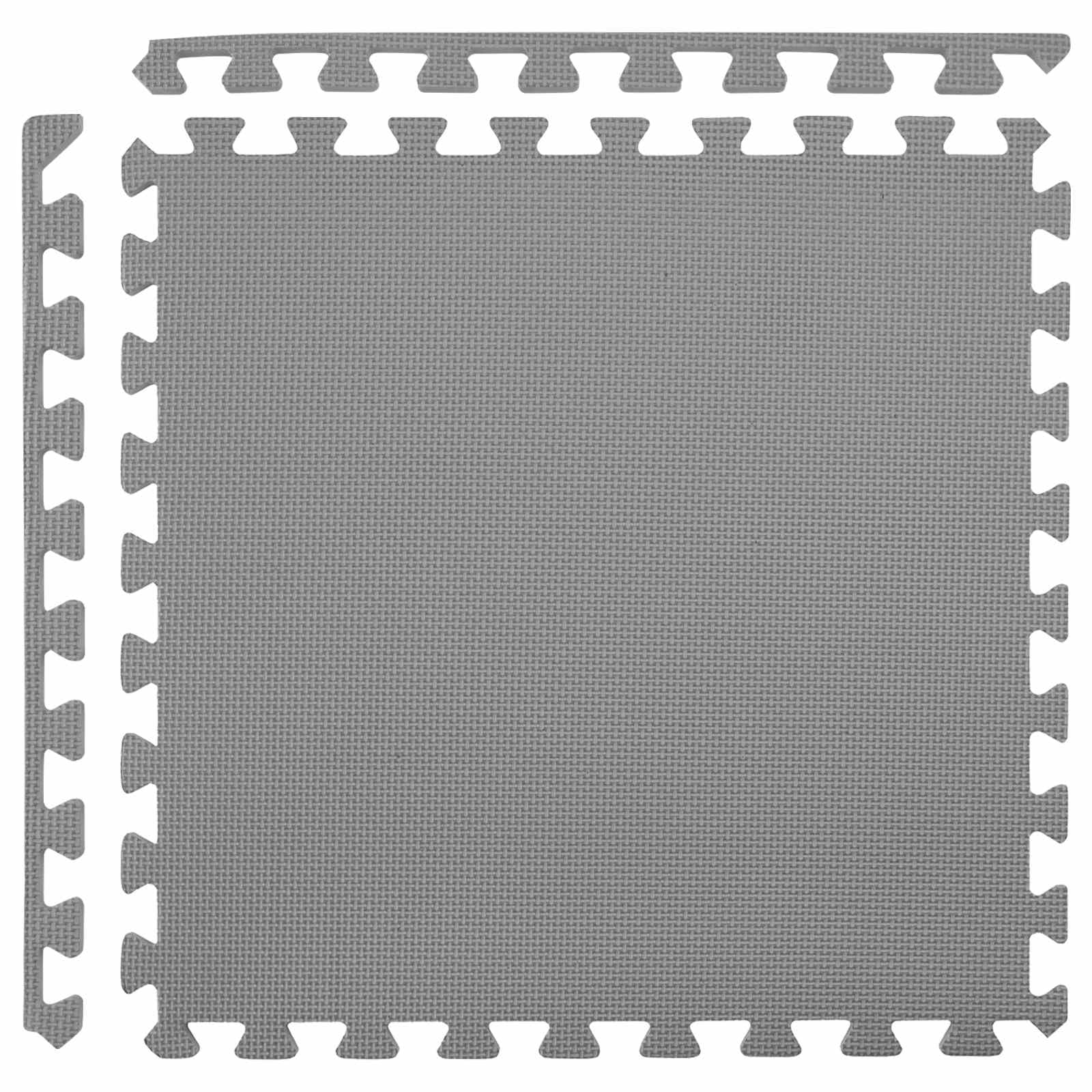 Mata ochronna do basenu, 6 szt., szara, pianka EVA, 60 x 60 cm, 2,16 m², antypoślizgowa, modułowa ochrona basenu, izolacja przed parowaniem, ochrona przed liśćmi
