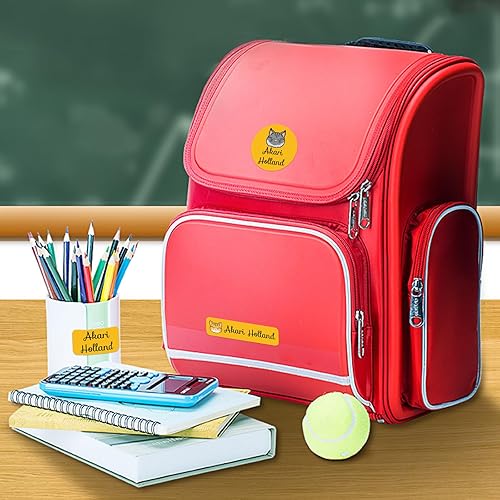 Miniatura 8 de Calcomanías de nombre para niños, 105 unidades, etiquetas personalizadas, impermeables, suministros escolares, etiquetas con nombre para botellas de