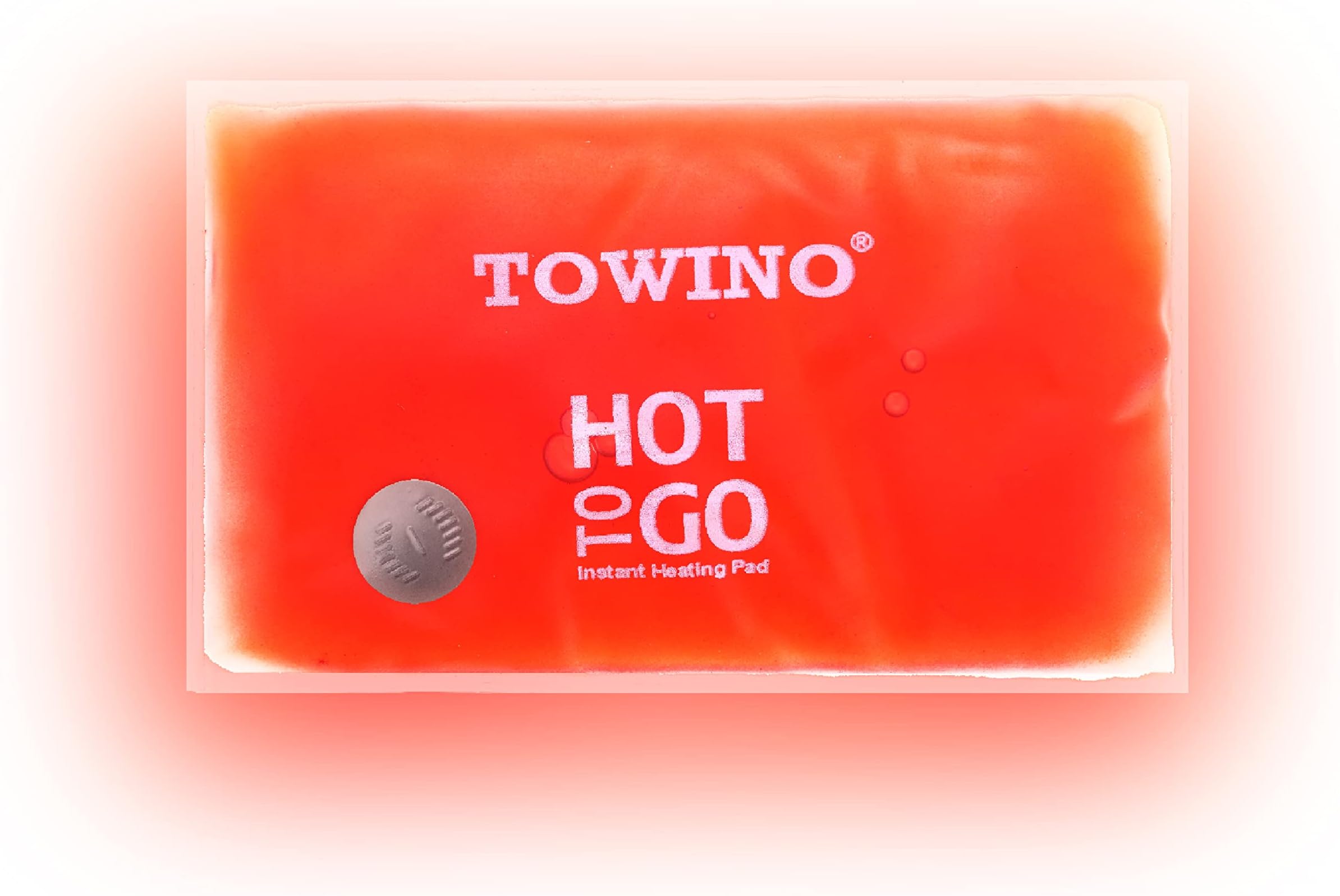 TOWINO® Hot to Go Reusable Heat Packs Body Comfort Reusable Instant Heat Pack & Click Activated Heat Pieces for The Back, Hands, Neck & Shoulder & Hot Treatment for Injuries, Aches & Pains (Square 6.5*4cm)Made In India
