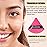 BLAAROOM Powder Puffs for Face Setting Makeup,6 Pcs Soft Velvet Triangle Puff for Contouring, Under Eyes and Corners Delicate Cosmetic Sponge Makeup Tool - Rose Red
