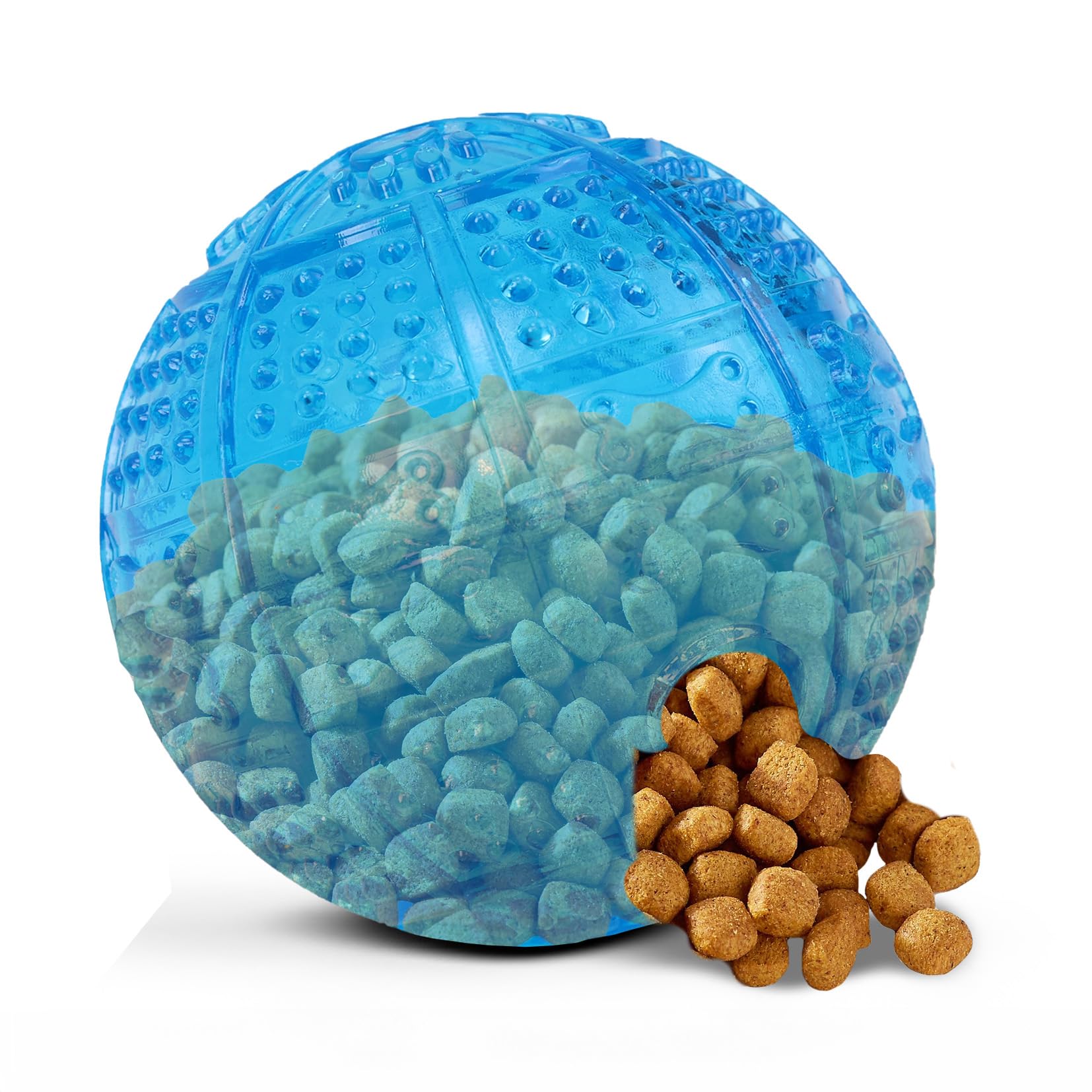 SPOT Ethical Pets Dura Brite Treat Ball Dog Toy, Green, 3 Count (Pack of 1) - Image 3