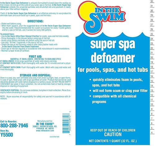 Miniatura 2 de In The Swim Antiespumante Super Spa - 1 cuarto de galón