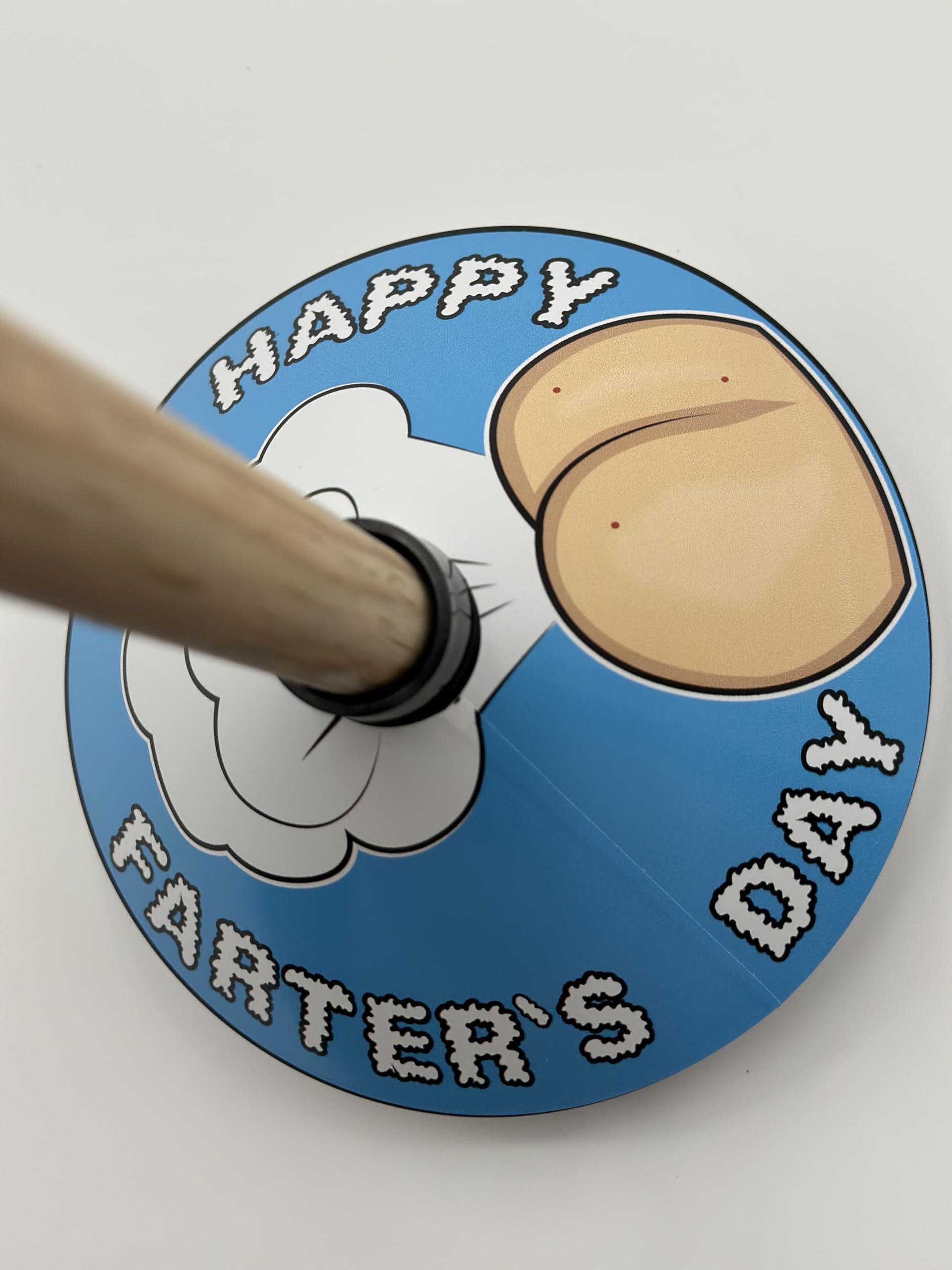 Happy Farter's Day Plunger - Funny Gift, Prank, Joke, Laugh for Dad, Father's Present, Bathroom Decor